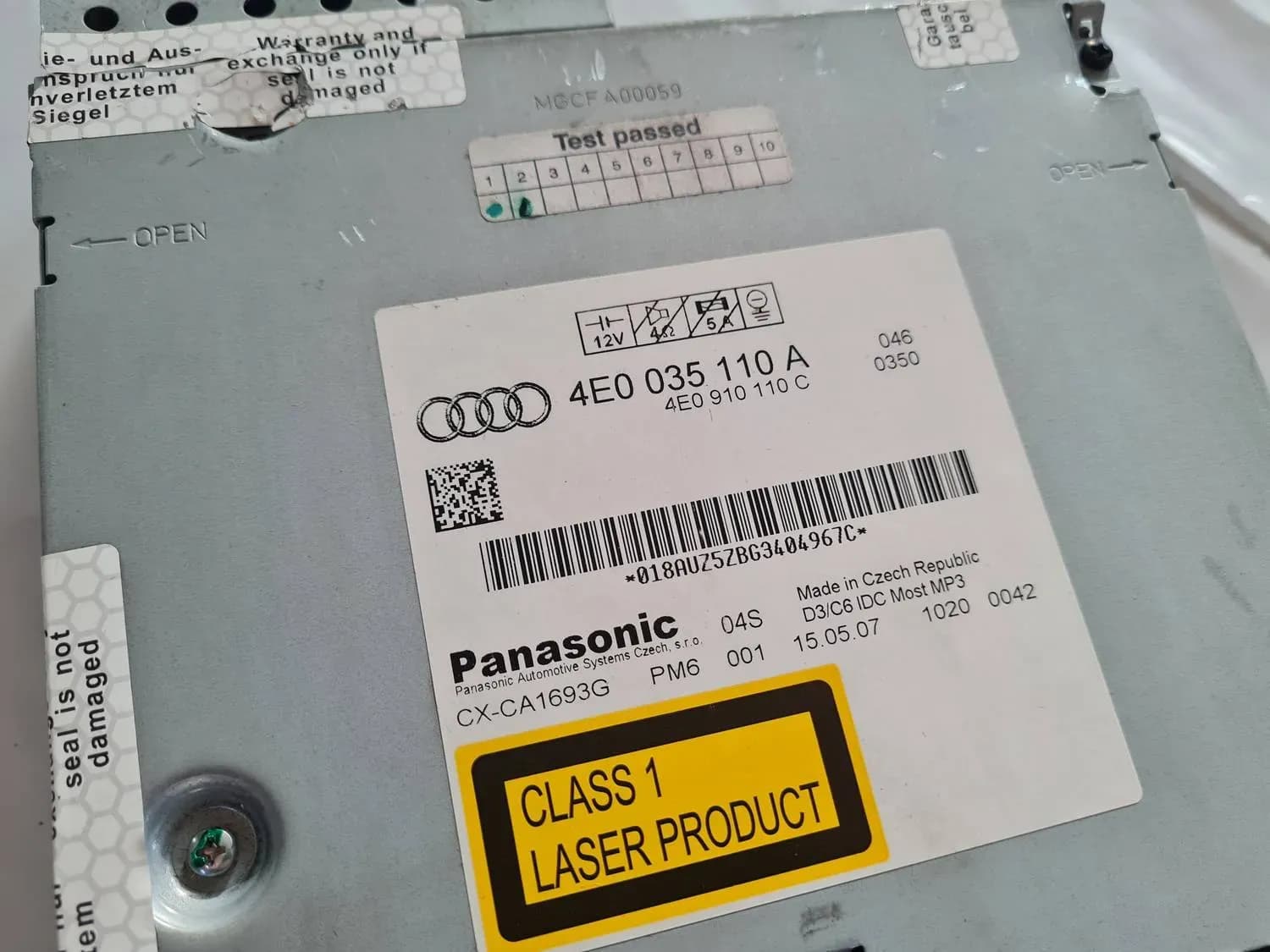 CD/DVD/Unidad de navegación AUDI A6 2008 - foto 5