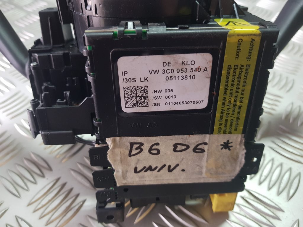 Stūres statnes slēdzis priekš VW PASSAT B6 2006 ANGL. UNIVERSAL 3 Stūres statnes slēdzis priekš VW PASSAT B6 2006 ANGL. UNIVERSAL