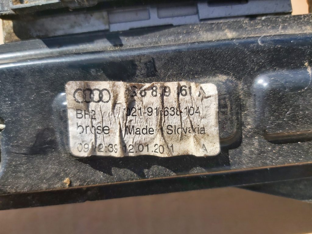 Stikla pacelšanas mehānisms aizmugurējais kreisais priekš AUDI A7 2011 SPORTBACK