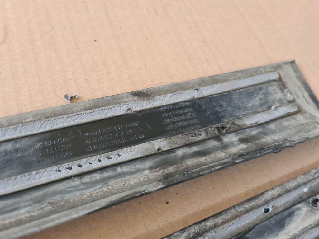 Sliekšņu uzliku komplekts priekš AUDI A6 AVANT 2007 QUATTRO