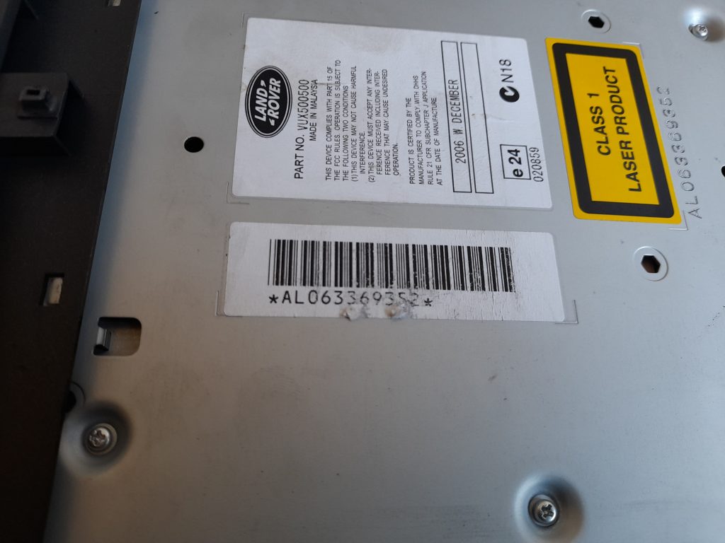 CD/DVD/Navigācijas bloks priekš RANGE ROVER SPORT 2007 5 CD/DVD/Navigācijas bloks priekš RANGE ROVER SPORT 2007