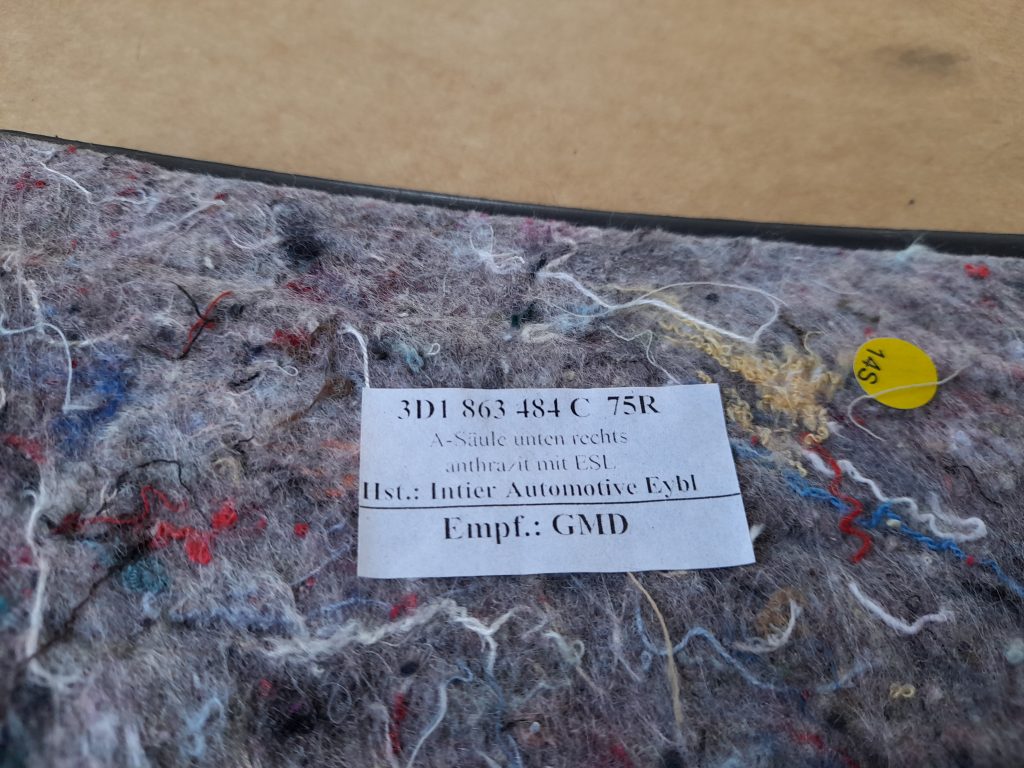 Sliekšņa priekšēja kreisa uzlika (salonā) priekš VW PHAETON 2005 4 Sliekšņa priekšēja kreisa uzlika (salonā) priekš VW PHAETON 2005