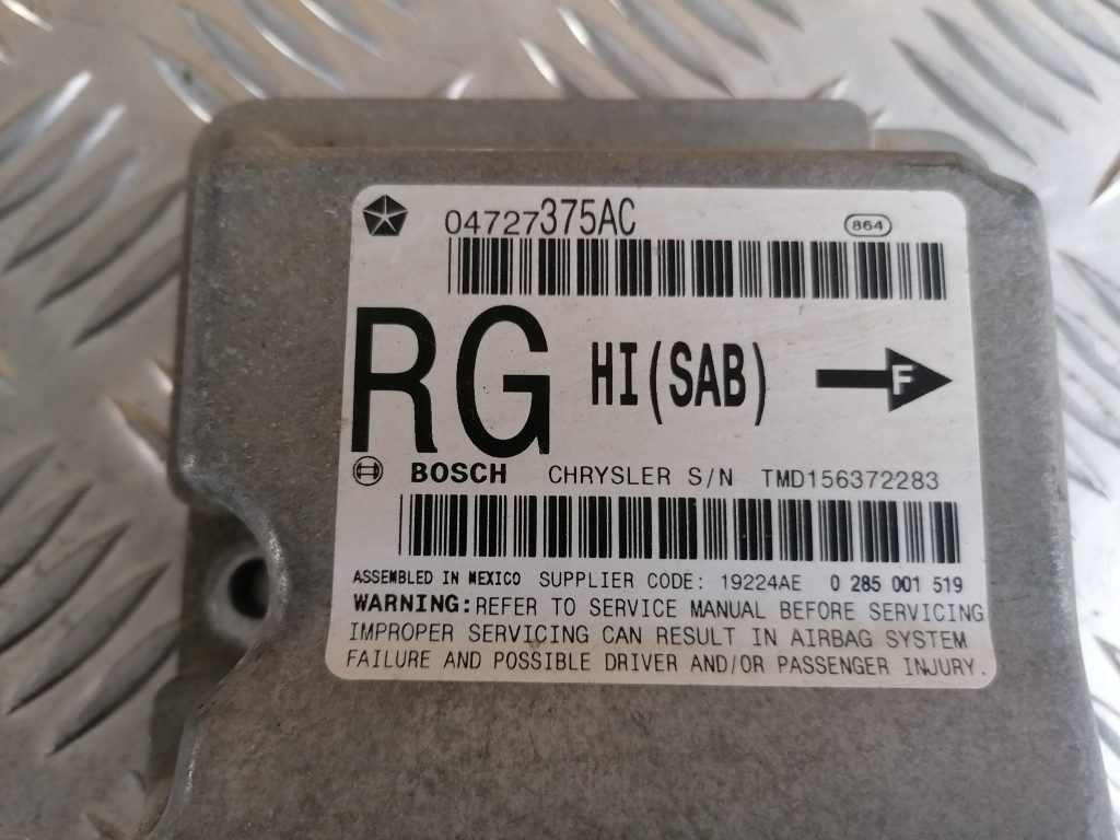 Drošības spilvena vadības bloks priekš CHRYSLER GRAND VOYAGER 2004