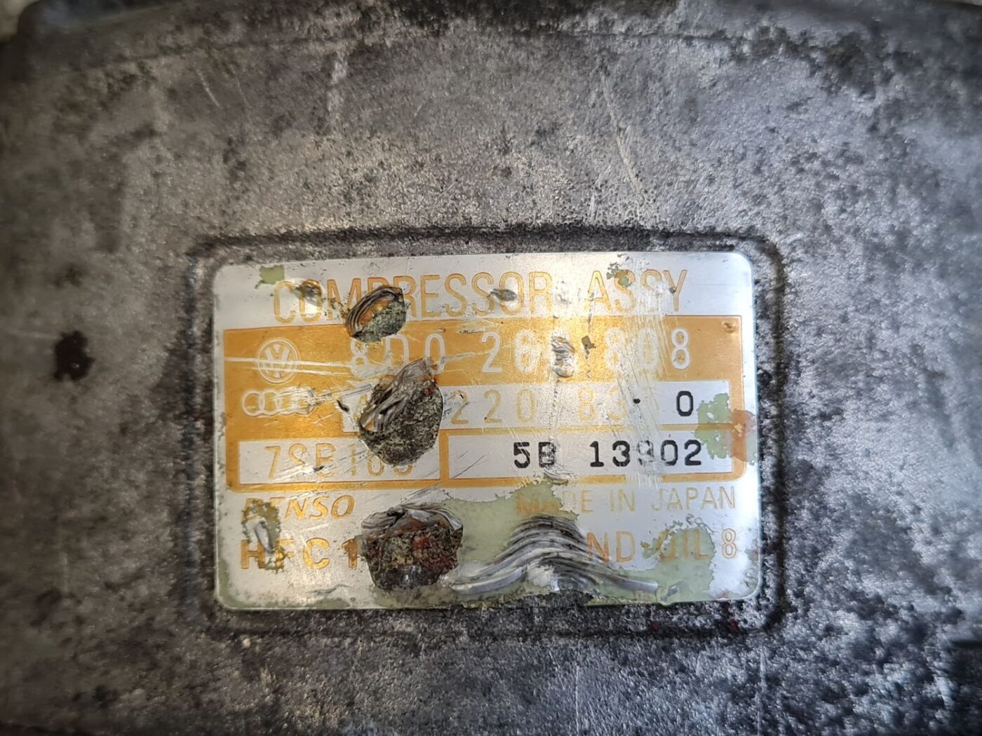 Gaisa kondicioniera kompresors priekš VW PASSAT 2000 BLUE