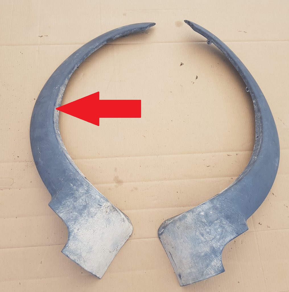 Priekšēja spārna uzlika/moldings priekš VOLVO XC70 2004