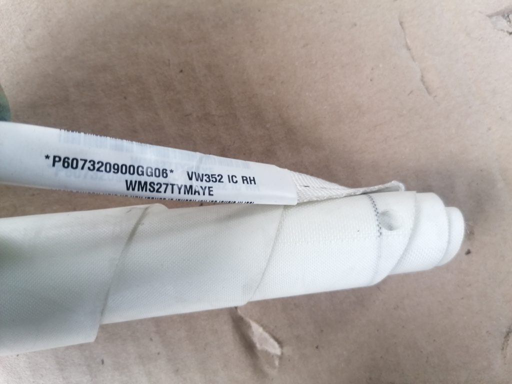 Griestu drošības spilvens, pa labi priekš VW GOLF VARIANT 2012 2 Griestu drošības spilvens, pa labi priekš VW GOLF VARIANT 2012