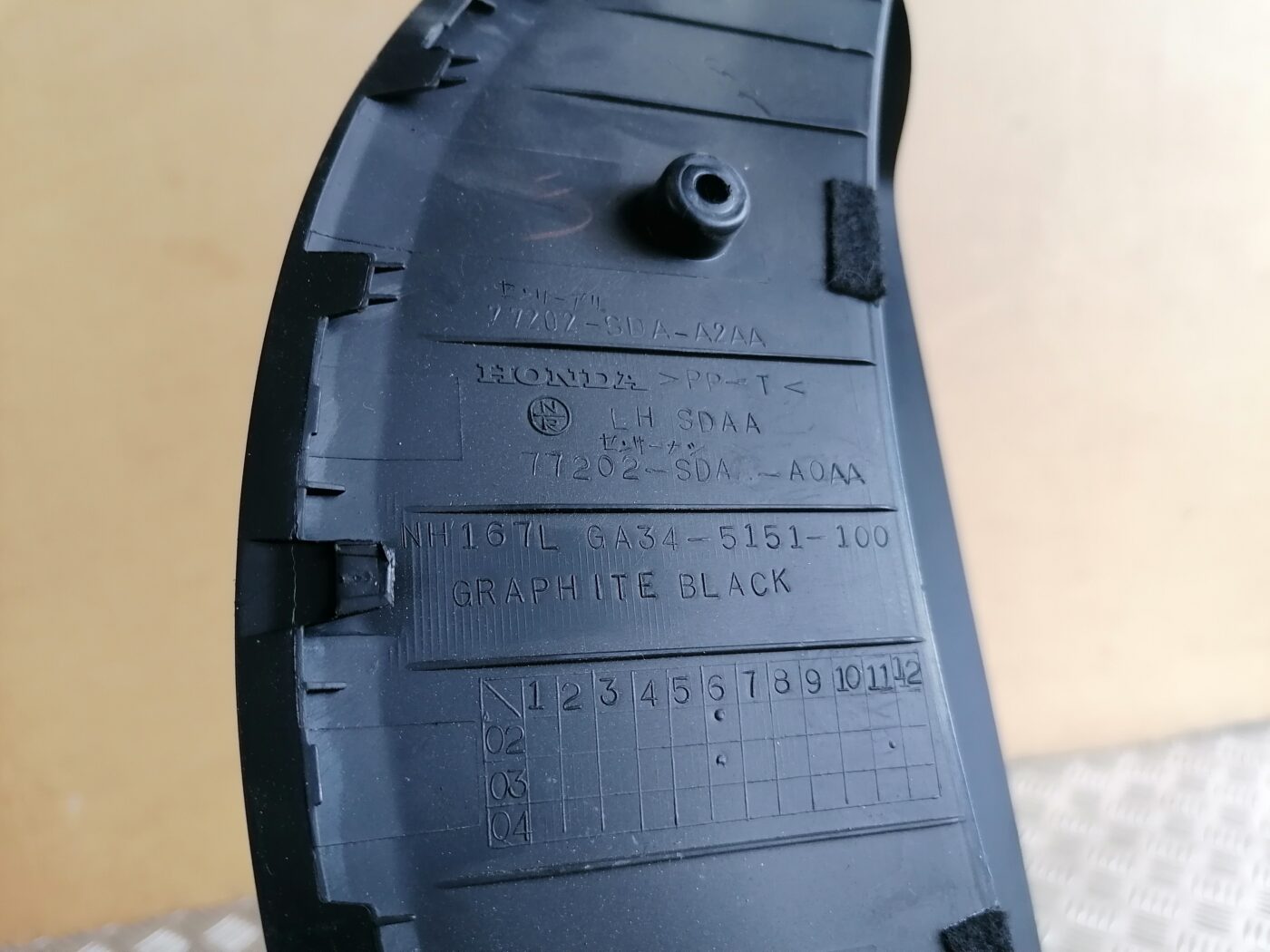 Spidometra apdare priekš HONDA ACCORD 2007 YR562P