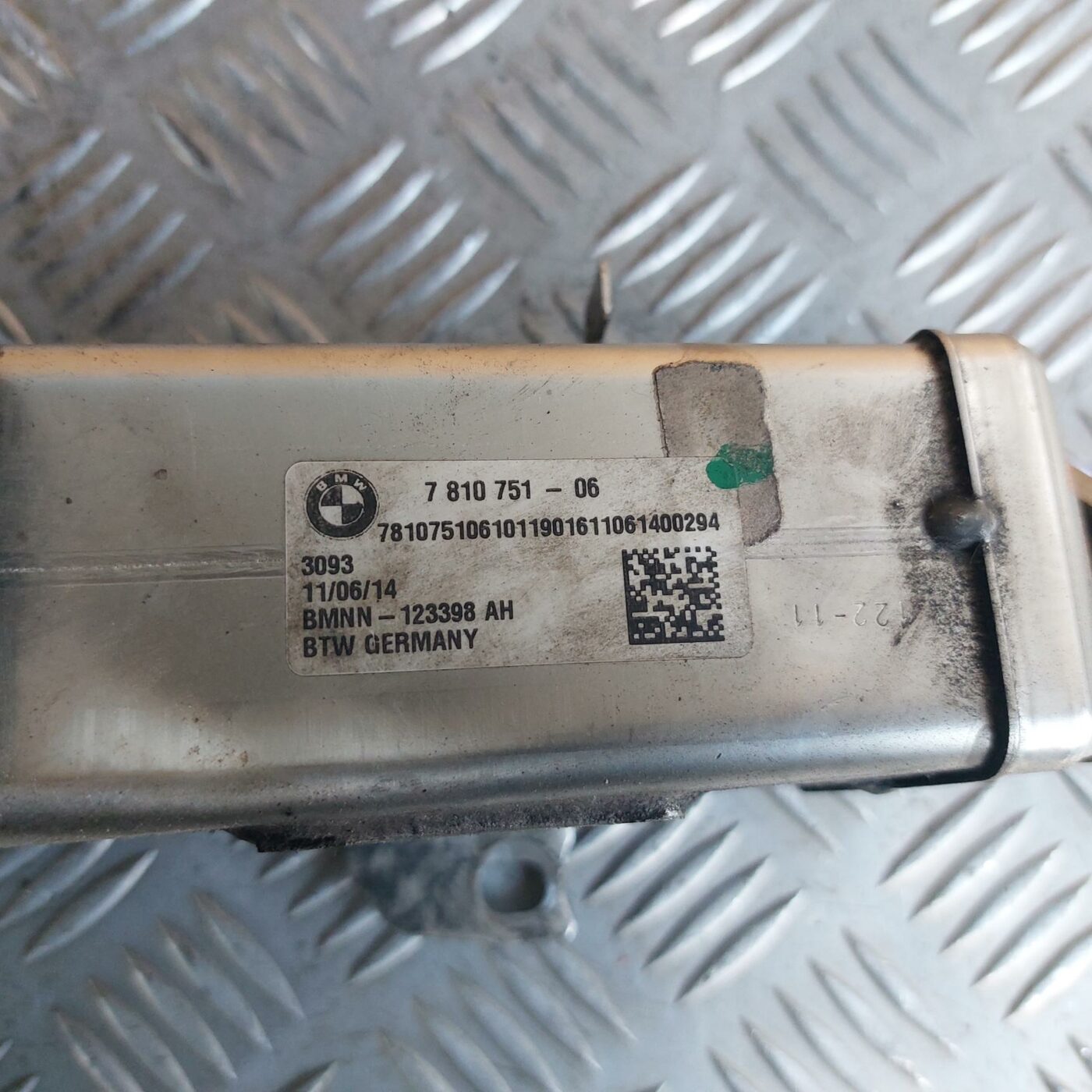 EGR vārsta dzesētājs priekš BMW 520D F11 2011 TOURING