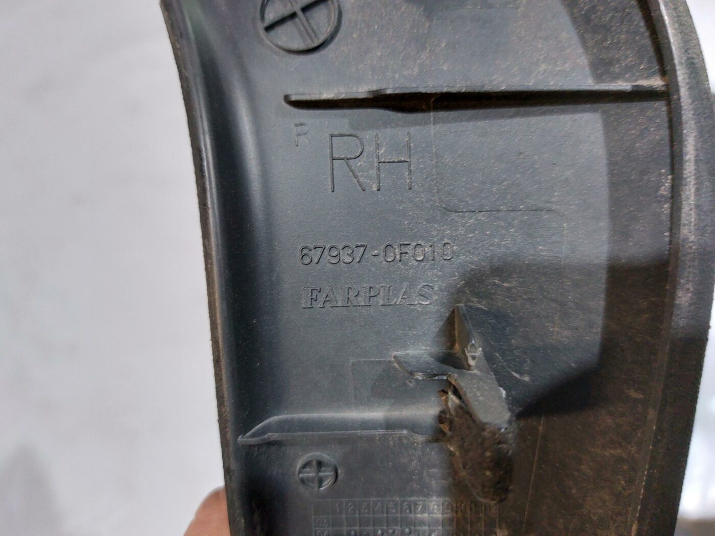 Bagāžnieka vāka apdare priekš TOYOTA COROLLA VERSO 2006