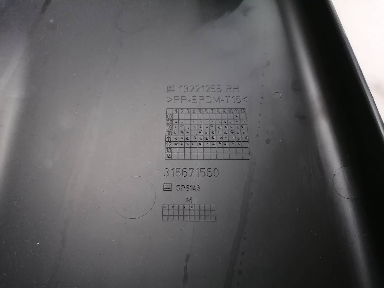 Vidējas salona statnes apdare priekš OPEL INSIGNIA SPORTS TOURER 2013