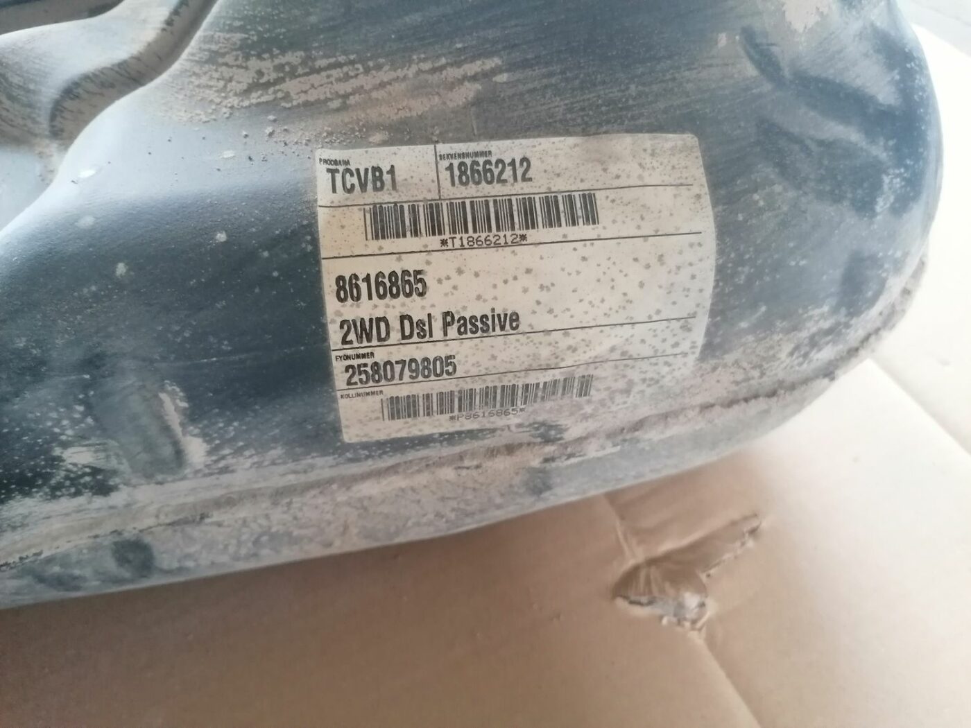 Degvielas tvertne priekš VOLVO V70 2009