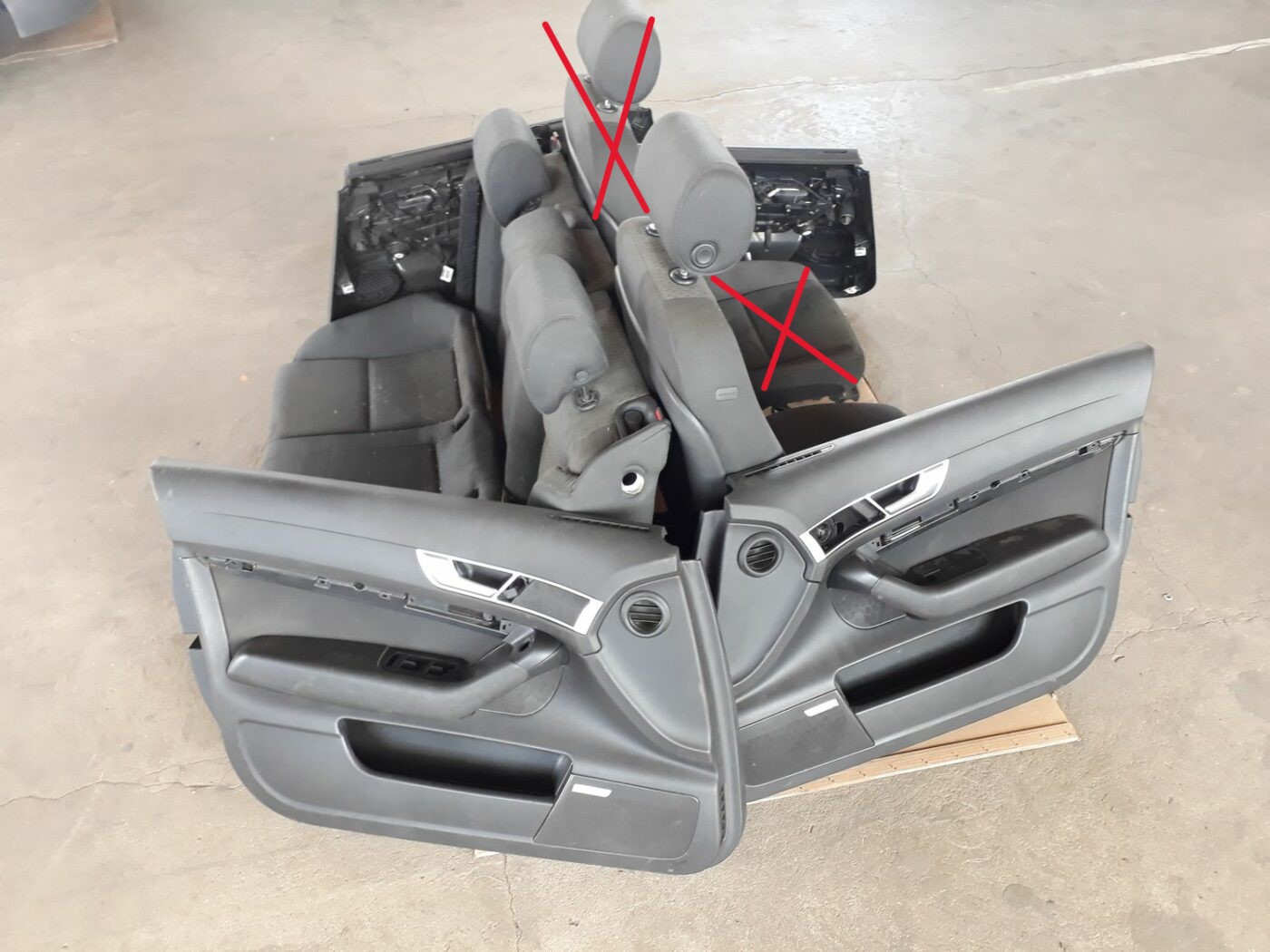 Sēdekļu komplekts priekš AUDI A6 AVANT 2006