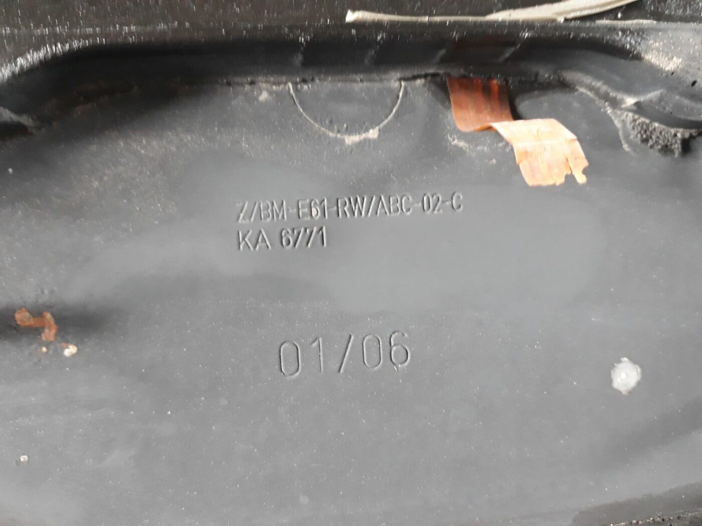 Aizmugures stikls priekš BMW 530D E61 2006 TOURING BLUE