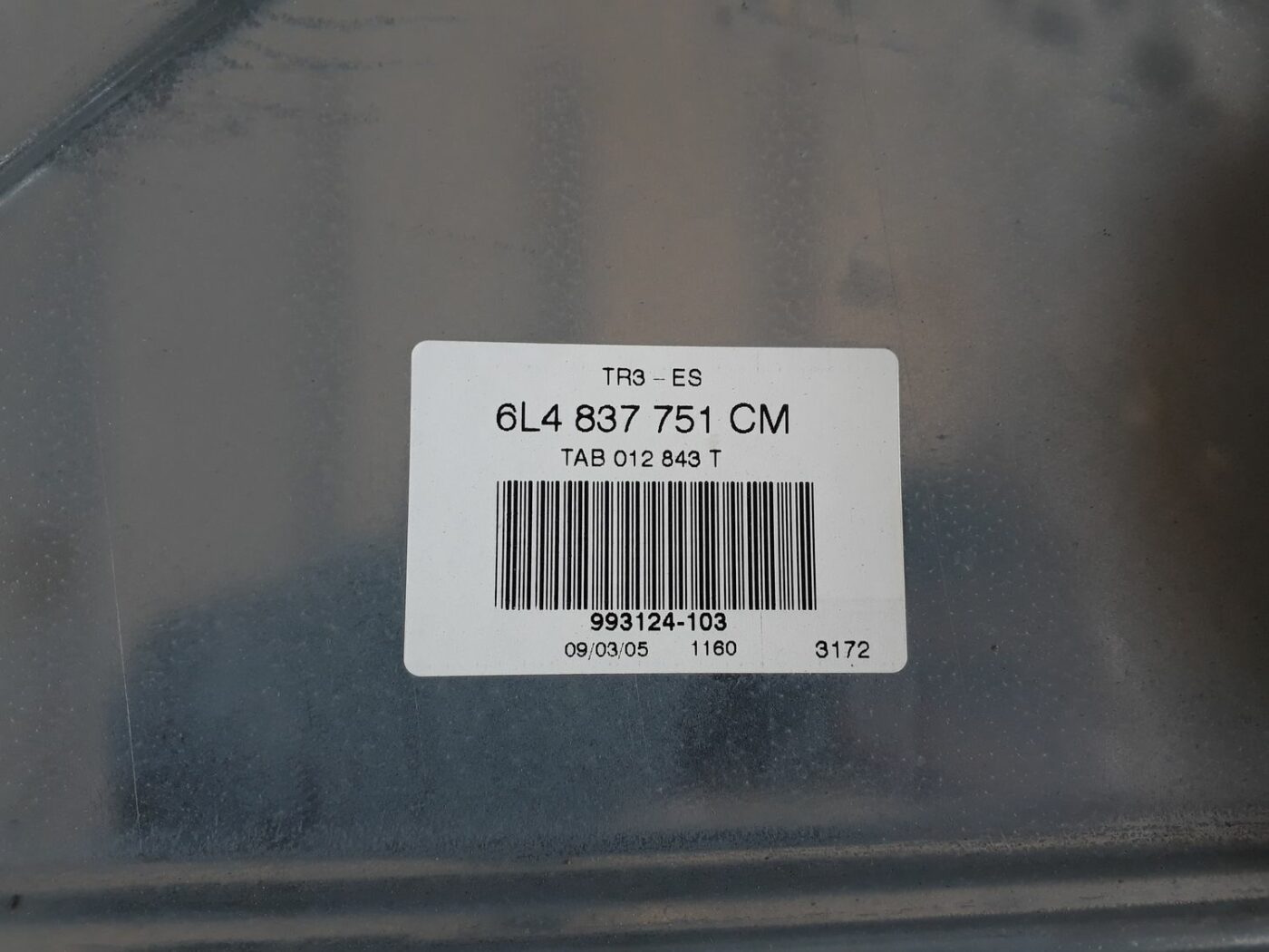 Stikla pacelšanas mehānisma panele priekš SEAT IBIZA 2005