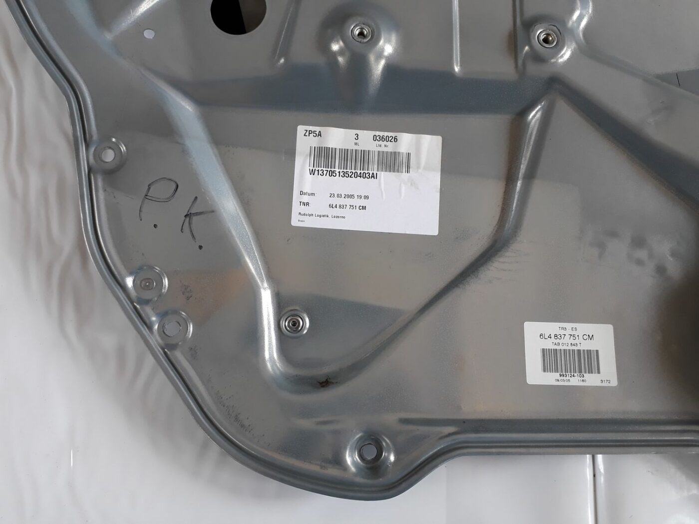 Stikla pacelšanas mehānisma panele priekš SEAT IBIZA 2005