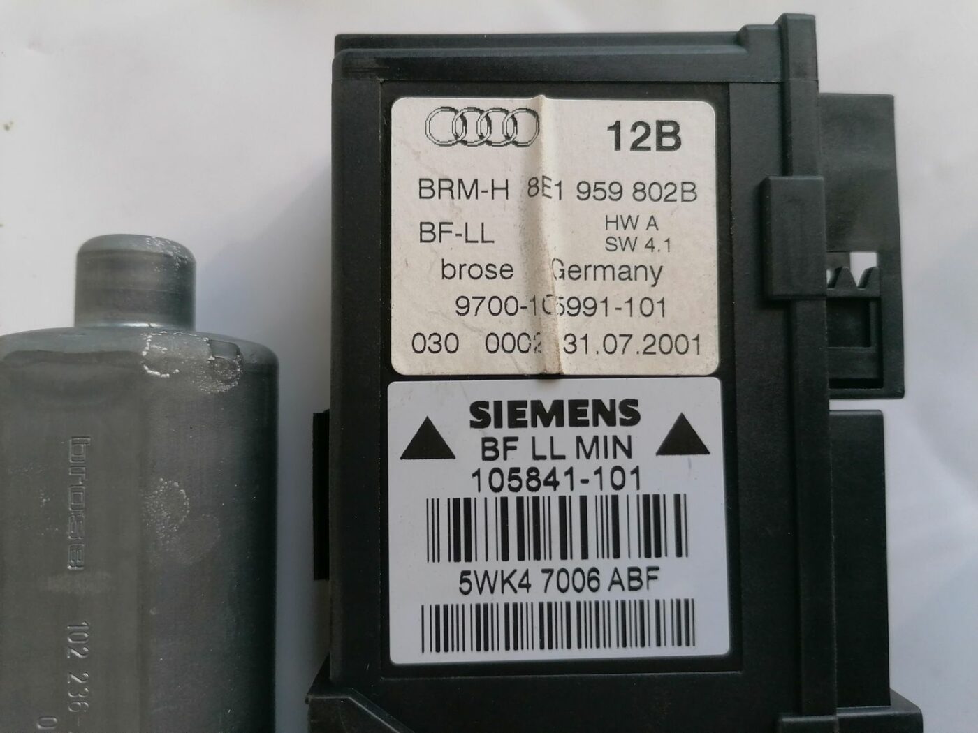 Elektrisko stiklu motors priekš AUDI A4 2001 SEDAN