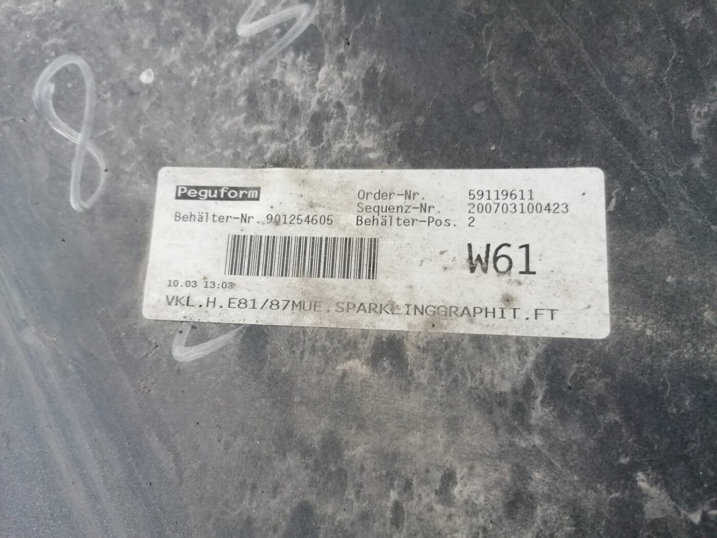 Aizmugures buferis priekš BMW 1 E87 2007 GRAPHITE 3 Aizmugures buferis priekš BMW 1 E87 2007 GRAPHITE