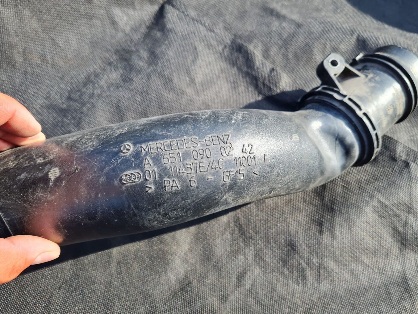 Droseļvārsta gaisa vads priekš MERCEDES BENZ E250 W212 2014