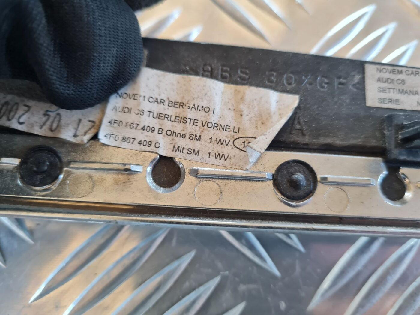 Durvju apdares uzlika priekš AUDI A6 AVANT 2006 S-LINE