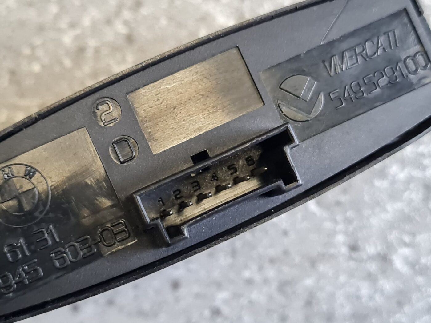 Mērinstrumentu paneļa pārslēgšanas pogas priekš BMW 123 E87 2008 BLACK