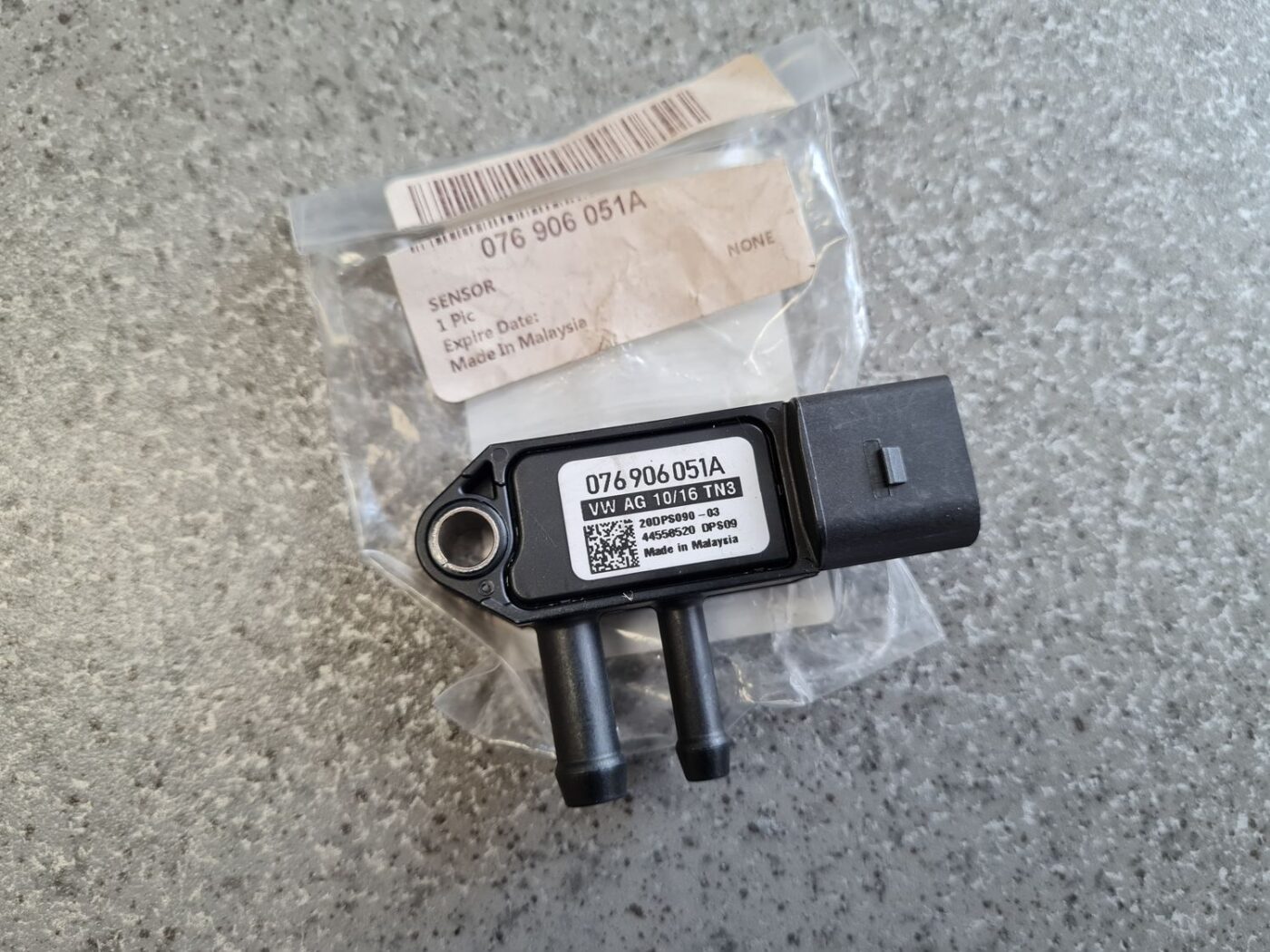 Izplūdes gāzu spiediena sensors priekš 1 Izplūdes gāzu spiediena sensors priekš