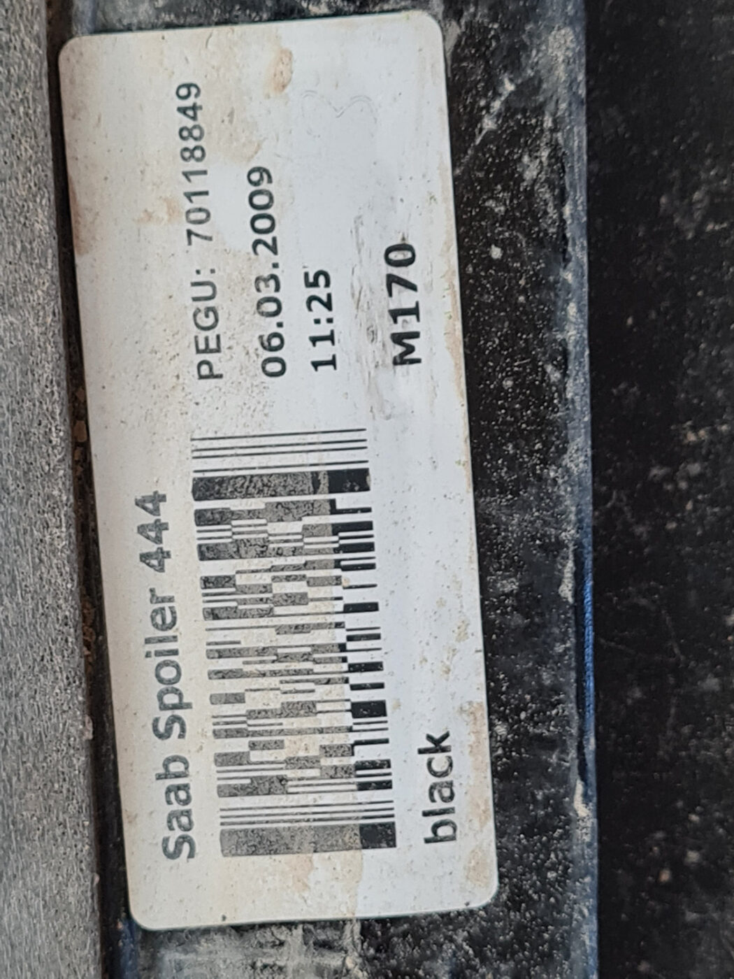 Bagāžnieka vāka spoileris priekš SAAB 9-3 2009