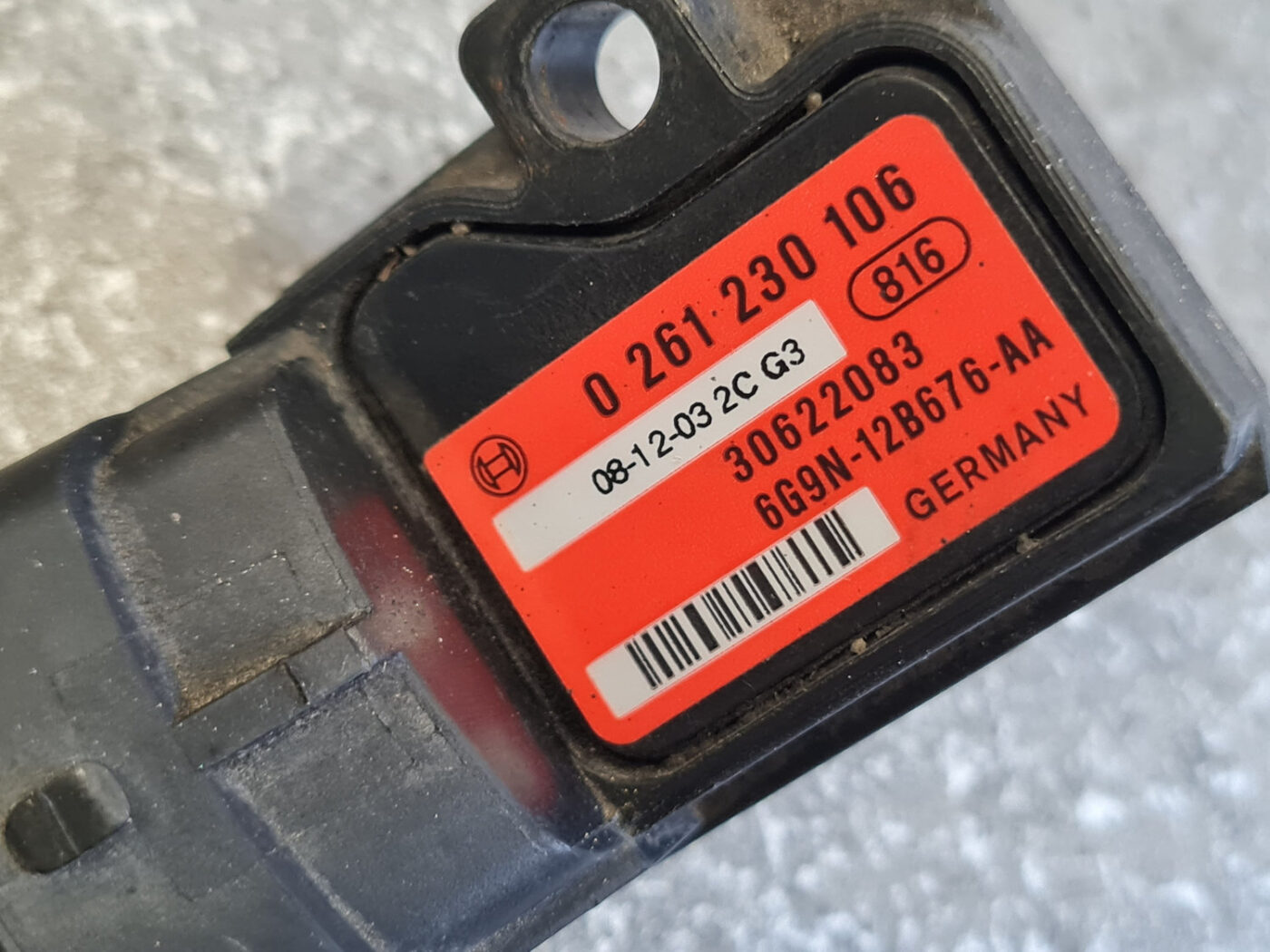 Ieplūdes kolektora spiediena devējs priekš VOLVO XC70 2007 4 Ieplūdes kolektora spiediena devējs priekš VOLVO XC70 2007