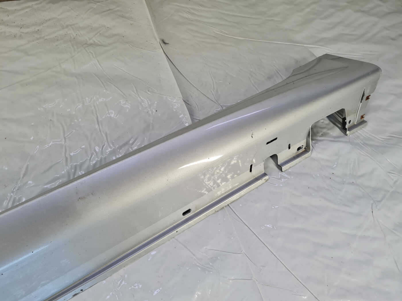 Ārēja sliekšņa kreisa uzlika priekš BMW 530D E61 2006 TOURING TITANSILVER 14 Ārēja sliekšņa kreisa uzlika priekš BMW 530D E61 2006 TOURING TITANSILVER