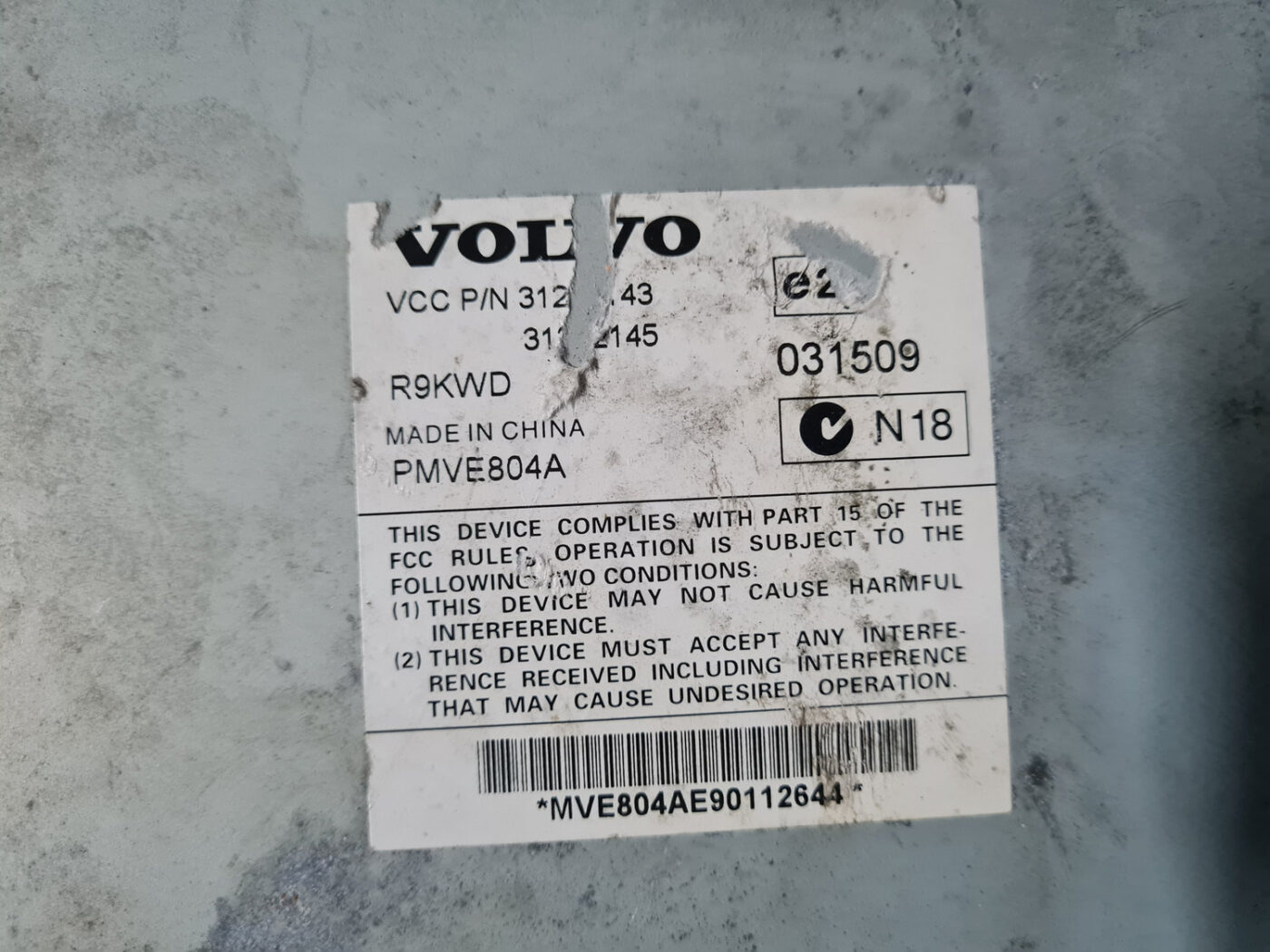 Audio pastiprinātāja bloks priekš VOLVO XC 60 2009 5 Audio pastiprinātāja bloks priekš VOLVO XC 60 2009