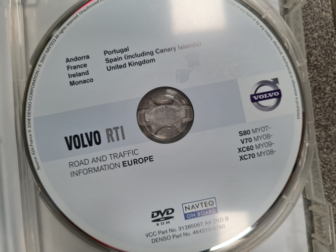 DVD navigācijas diski priekš VOLVO XC 60 2009 6 DVD navigācijas diski priekš VOLVO XC 60 2009