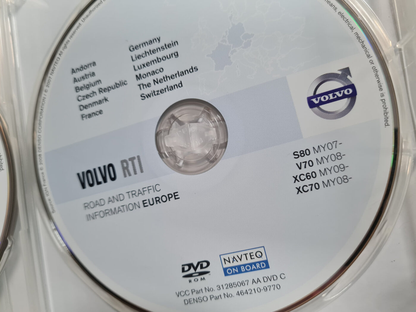 DVD navigācijas diski priekš VOLVO XC 60 2009 3 DVD navigācijas diski priekš VOLVO XC 60 2009