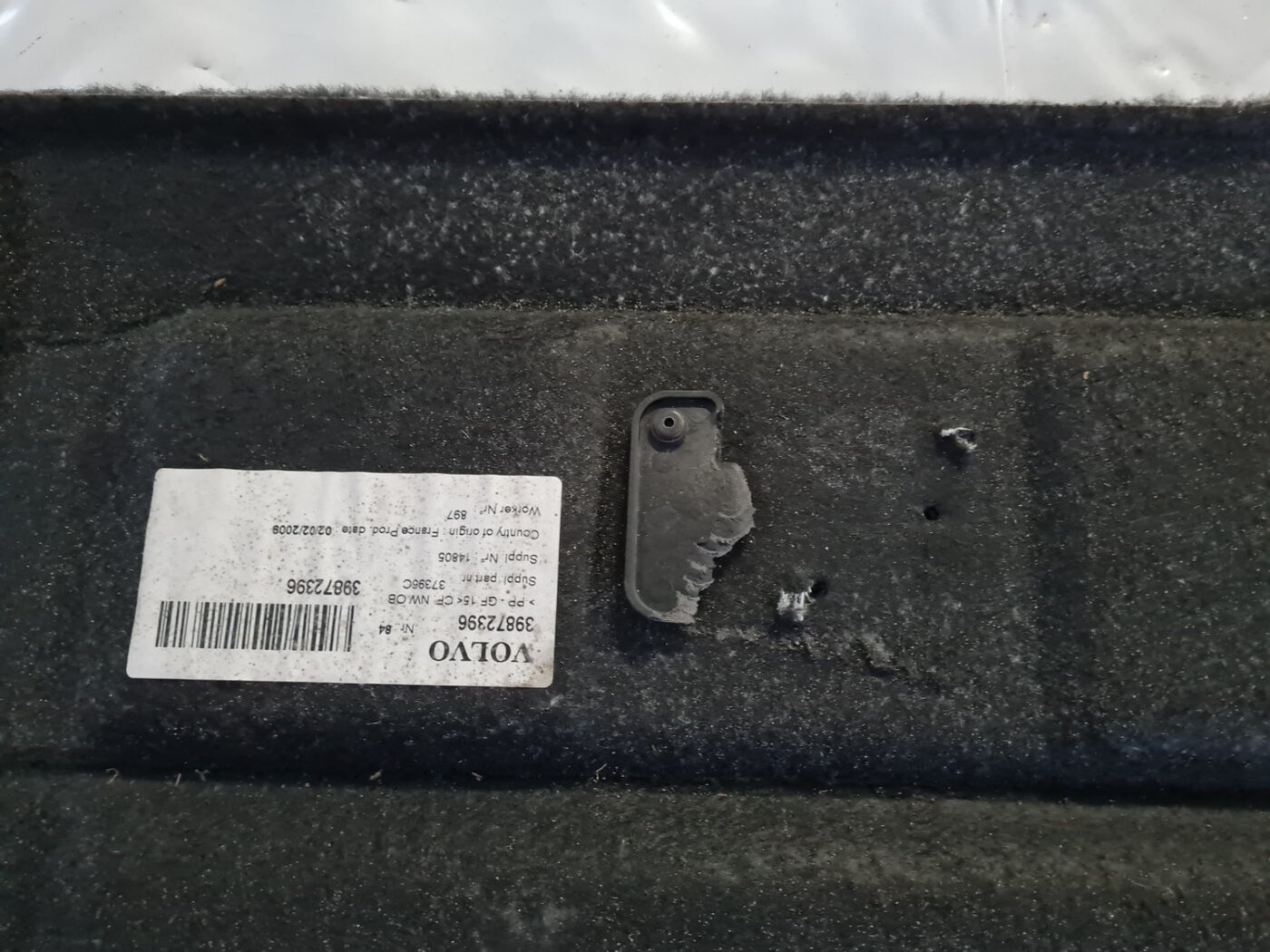 Bagāžnieka grīda priekš VOLVO C30 2009