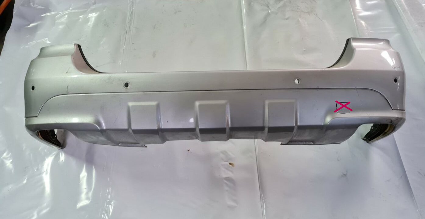 Aizmugures buferis priekš MERCEDES BENZ ML320 2006 SILVER